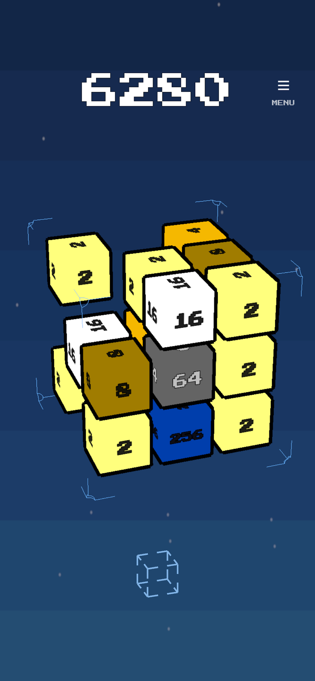 Cubora screenshot showing camera rotation and depth-based planning